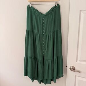 Papillon Emerald High-Low Skirt